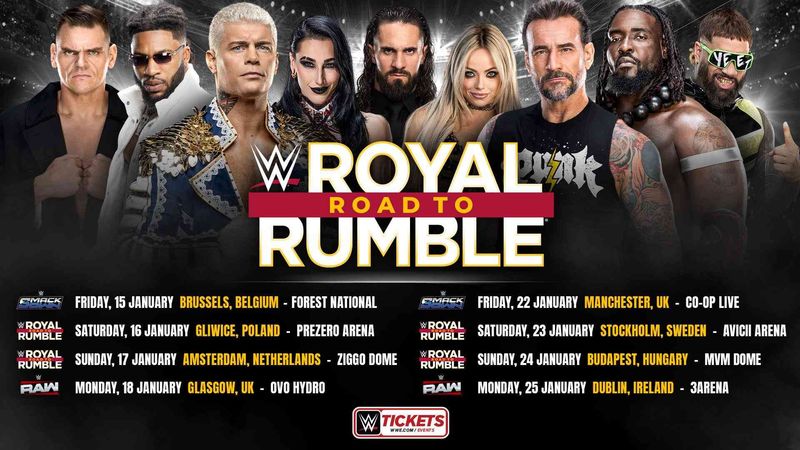 شركة WWE تعلن رسميا عن جولة "Road To Rumble" الأوروبية لشهر يناير 2027
