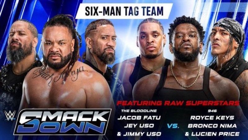 فريق 946 يواجه فريق ذا بلودلاين في نزال مظلم بعد عرض WWE SmackDown القادم