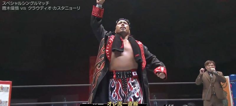 شينغو تاكاغي يحقق فوزا على كلاوديو كاستانيولي في عرض NJPW Destruction In Kobe