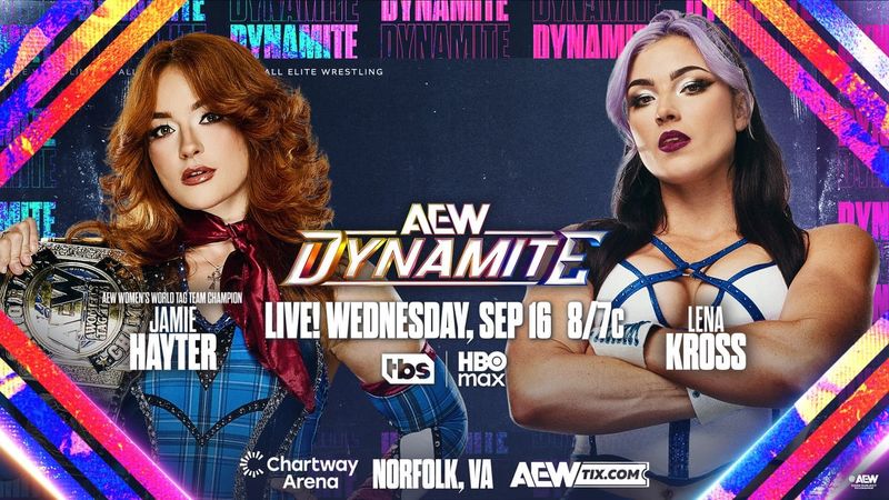 إضافة نزال فردي يجمع جيمي هايتر ولينا كروس في عرض AEW Dynamite