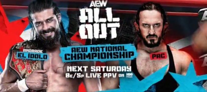 أندرادي إل إيدولو يواجه باك على بطولة الوطنية في عرض AEW All Out