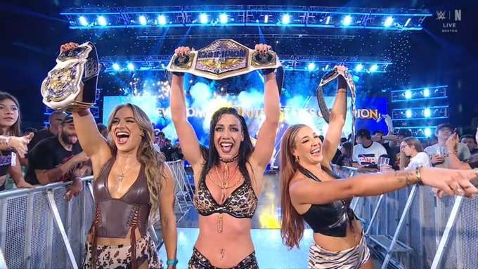 فوضى خارج الحلبة وتتويج تاريخي.. جايسي جاين بطلة جديدة للولايات المتحدة في WWE!