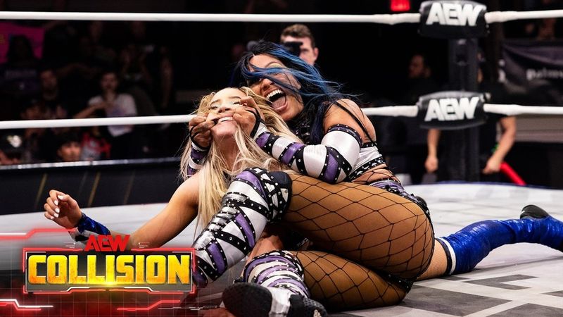 زايدا ستيل تكشف عن محاولتها كبح دموعها خلال دخولها لمواجهة مرسيدس موني في عرض AEW Collision