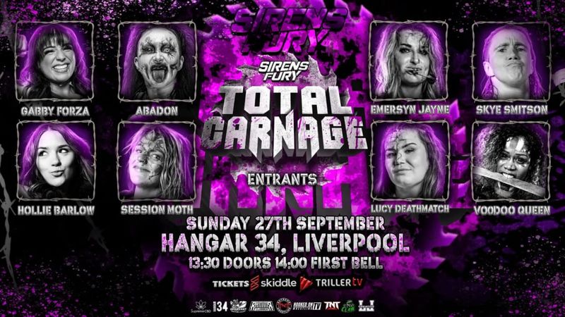 نتائج عرض TNT Extreme Sirens Fury Total Carnage (27 سبتمبر 2026): فوز لوسي سكاي في الحدث الرئيسي