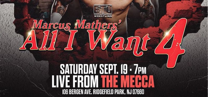 نتائج عرض ETU Marcus Mathers Presents All I Want 4 (20 سبتمبر 2026): فوز ماركوس ماذرز في الحدث الرئيسي