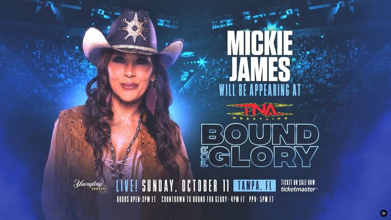 ميكي جيمز تظهر في عرض TNA Bound for Glory