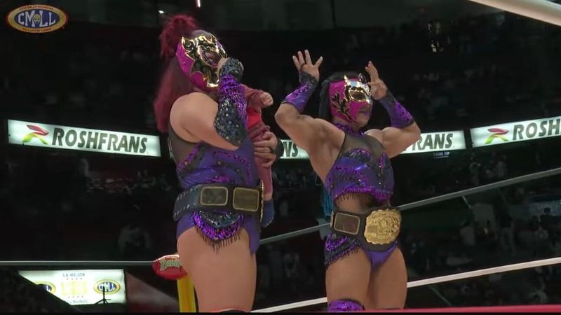 هيرا وأوليمبيا تفوزان ببطولة CMLL المكسيكية الوطنية للفرق للسيدات في عرض CMLL Noche de Campeones