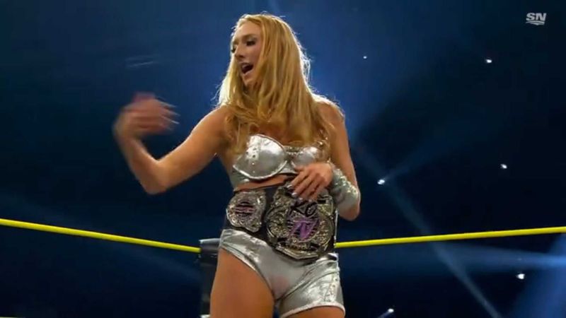 إنجاز تاريخي.. M by Elegance تتوج كأول بطلة تلفزيون للسيدات (Knockouts TV) في تاريخ TNA