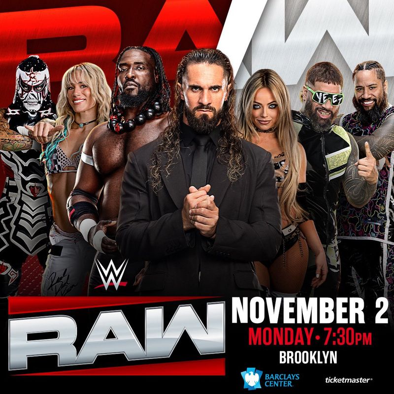 الكشف رسميا عن البوستر الخاص بعرض WWE RAW المرتقب في بروكلين