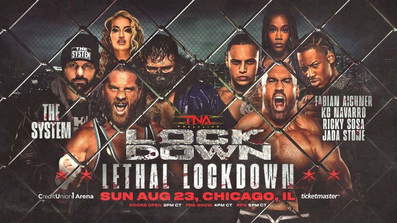 فوز مثير للجدل!.. براين مايرز يمنح فريق ذا سيستم أفضلية نزال القفص في TNA Lockdown'