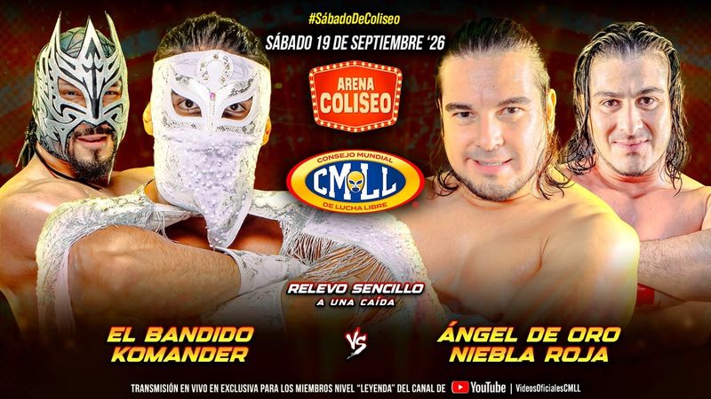 نتائج عرض CMLL Sábado De Coliseo (20 سبتمبر 2026): فوز الإخوة تشافيز في الحدث الرئيسي